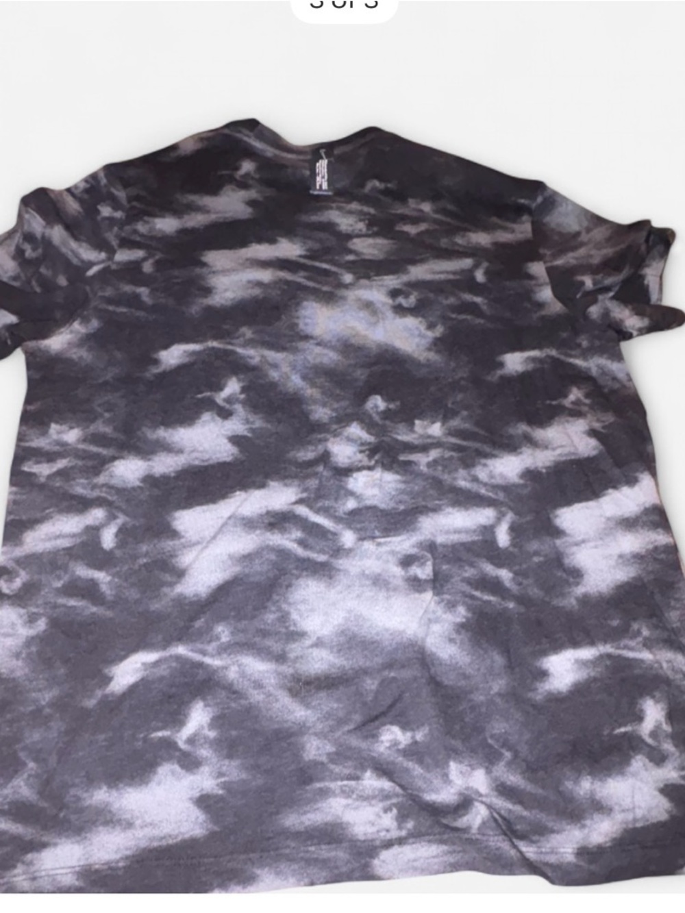 Nike Black and Light Blue Tie-Dye Logo Tee - Picture 2 of 3
